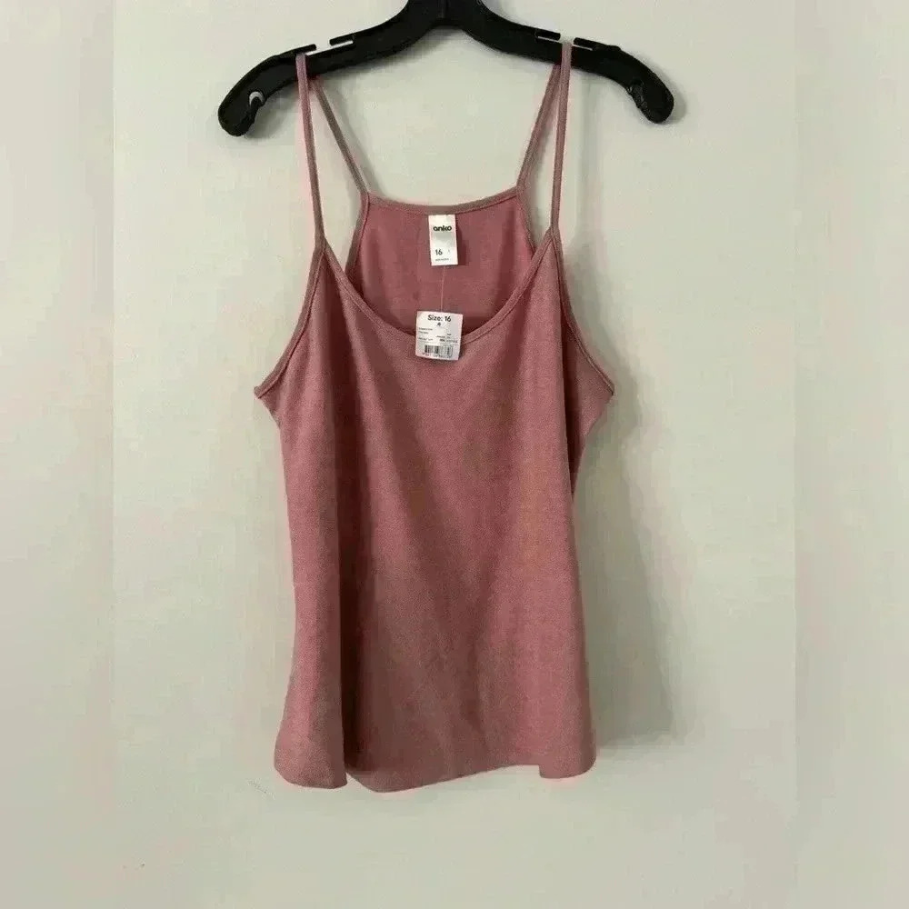 NWT shimmer  cami pink sand
